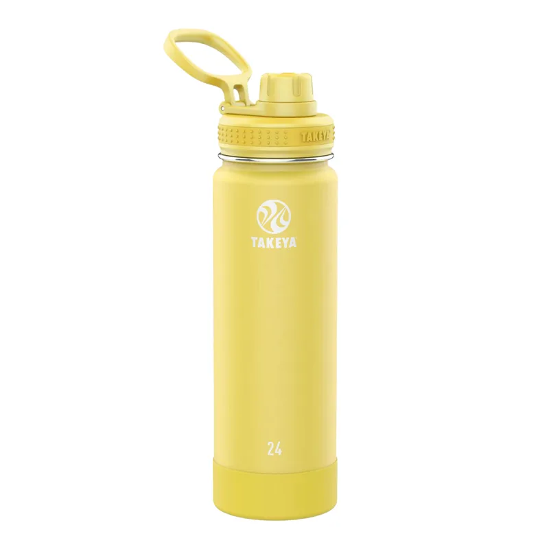 24 oz Takeya® Stainless Steel Insulated Active Water Bottle w/ Spout Lid view 5