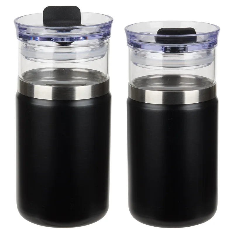 Tamari 12 oz Glass Tumbler & Vacuum Insulated Cooler view 5