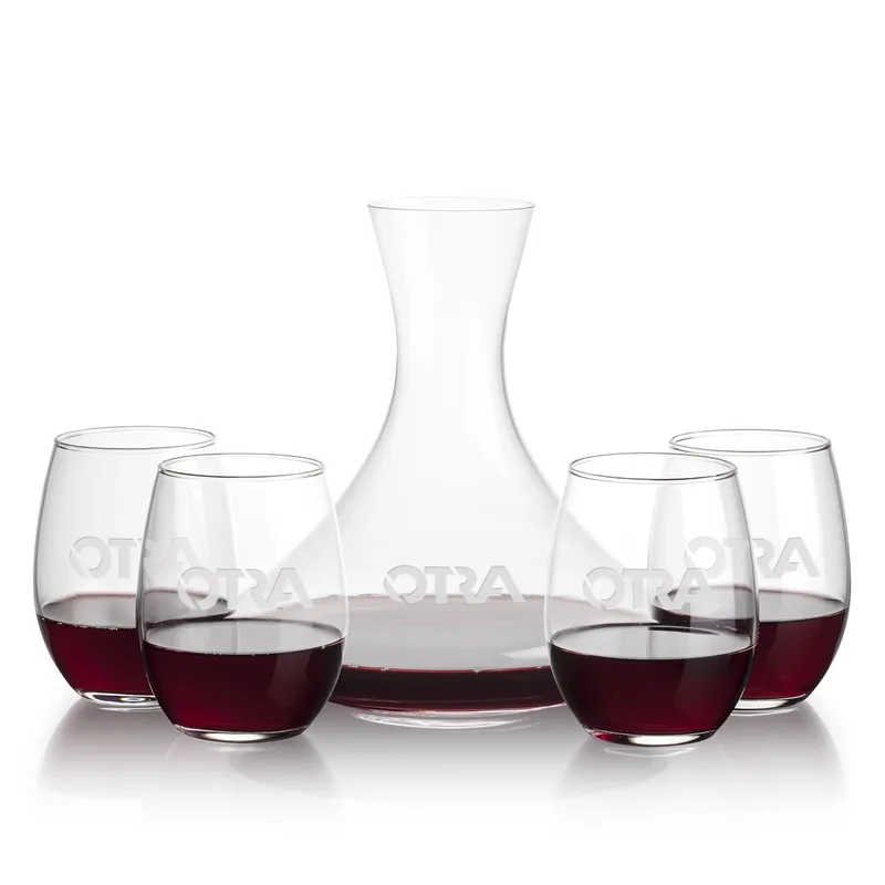 Carafe & 4 Stemless