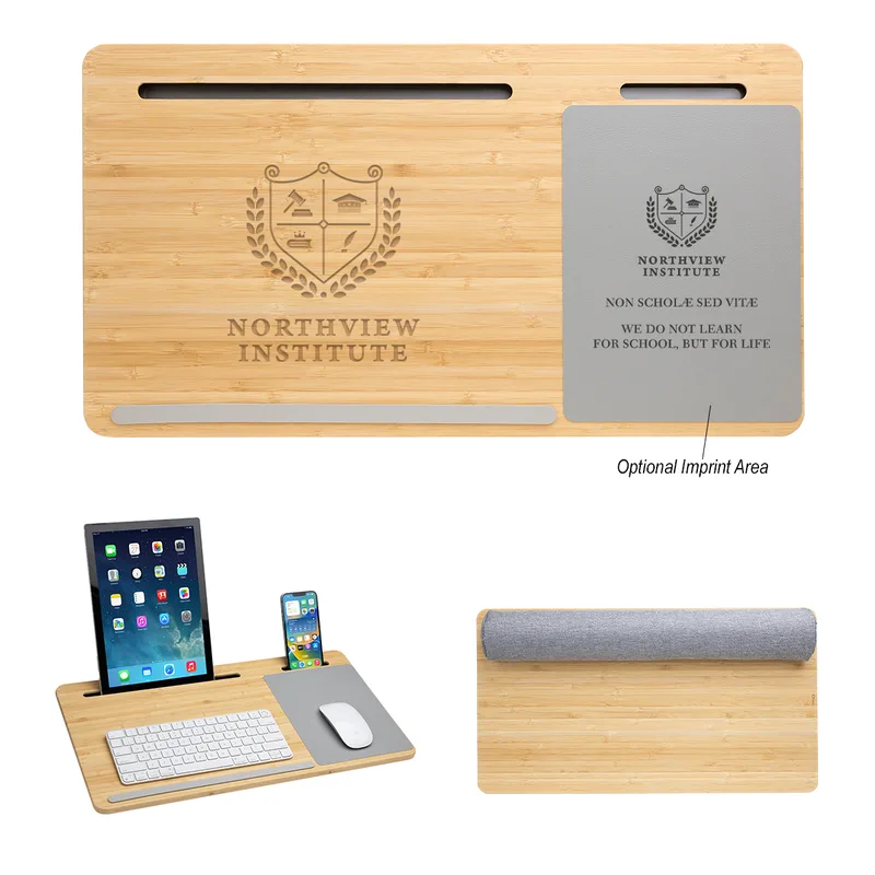 Bamboo Laptop Desk view 2