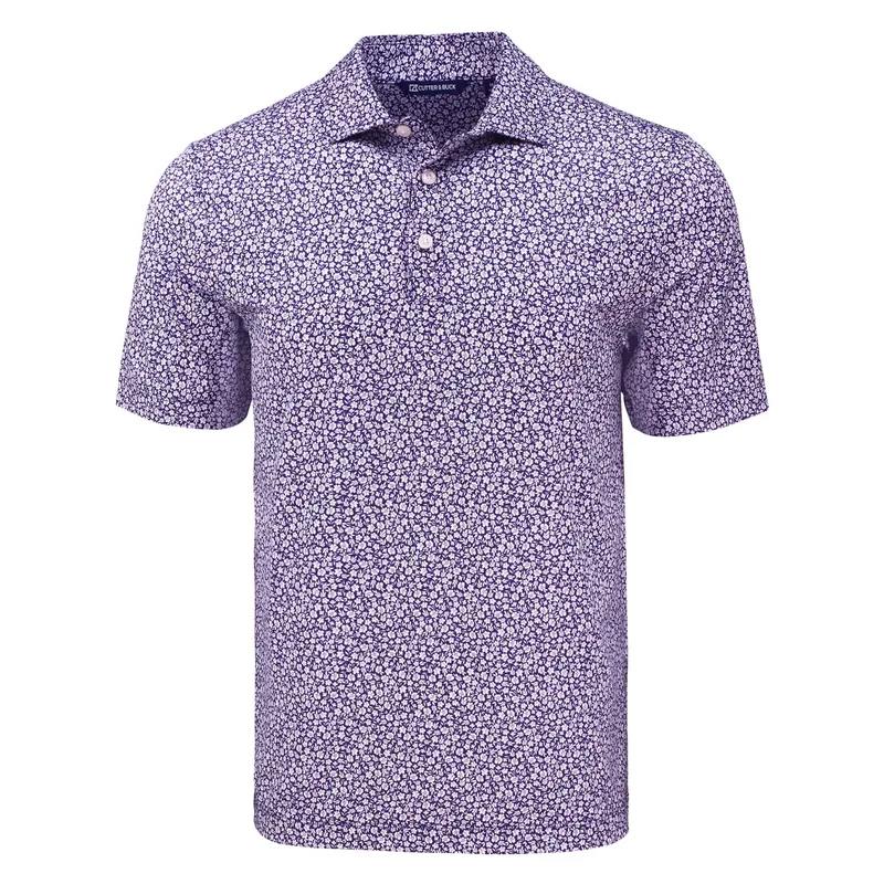 Cutter & Buck Pike Eco Flora Print Recycled Mens Polo view 5