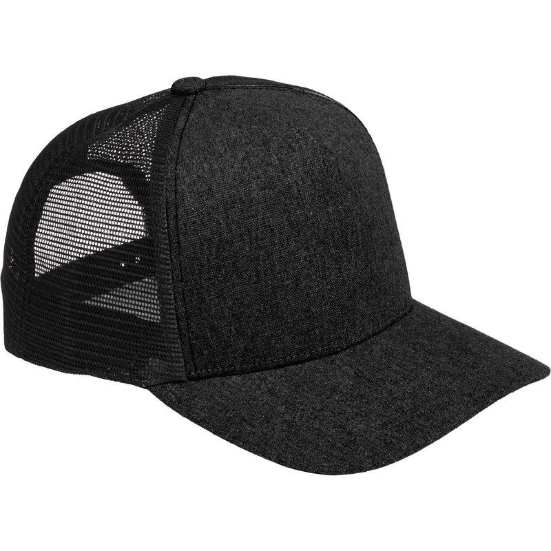 Recycled Cotton Canvas 5 Panel Mesh Back Ballcap view 4