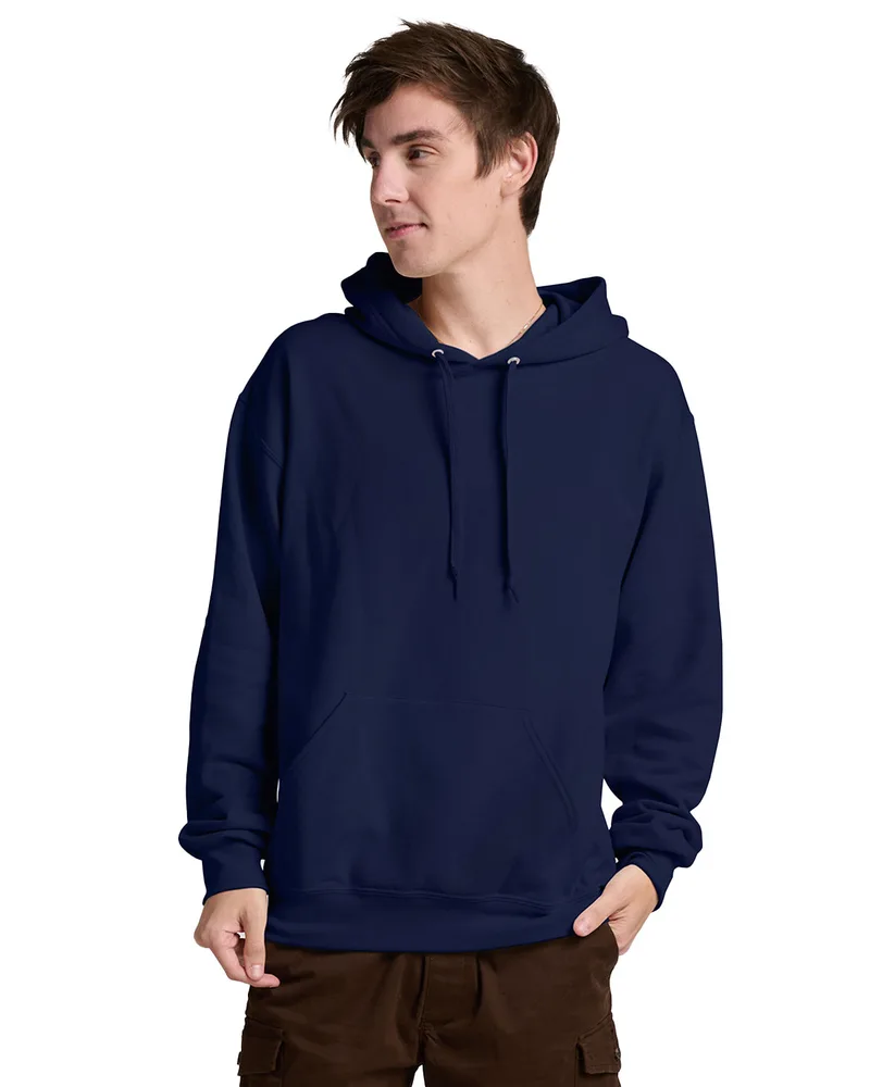 Jerzees Unisex Ultimate™ CVC Ring-Spun Hooded Sweatshirt view 7