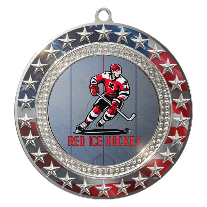 Vibraprint® Radiant Star Patriotic Insert Medallions (3") view 4