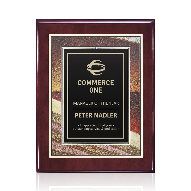 Rosewood, 7" x 9"