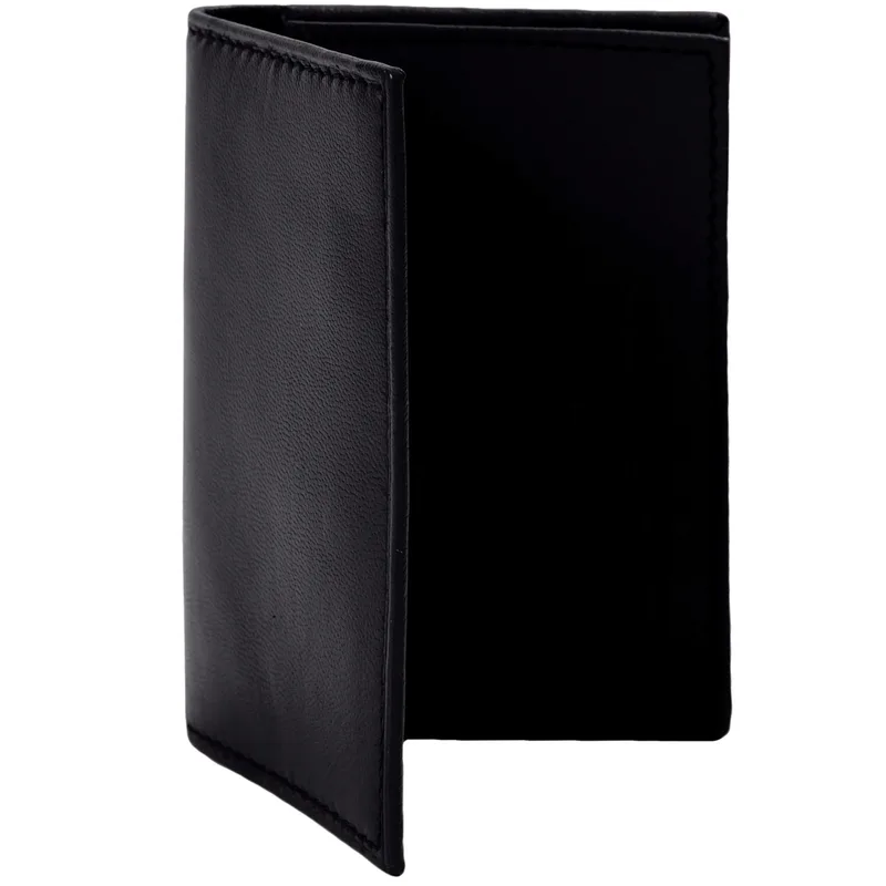 Champs Luggage Boxed Card Holder Wallet Size 4"X5"X1.5" - Black