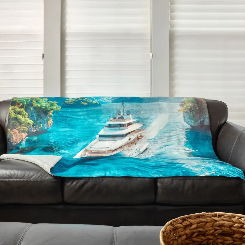 EPICOLOR Sherpa Throw - 50" x 60"