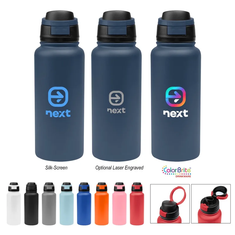 32 Oz. Pop Sip Recycled Stainless Steel Bottle view 2