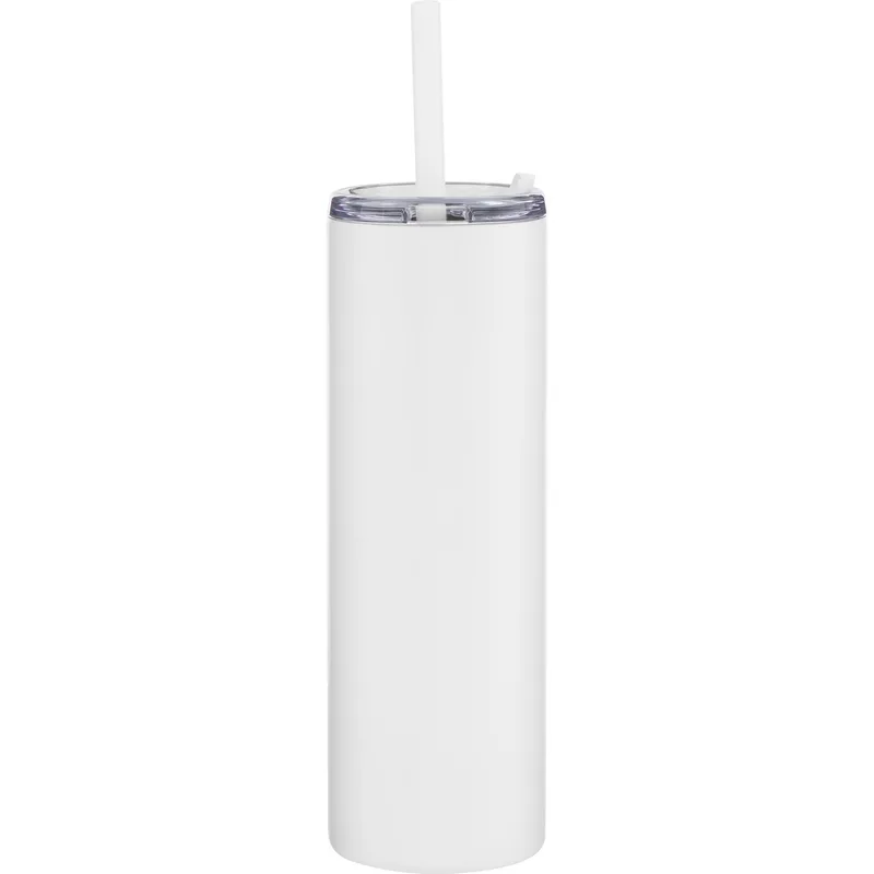 16 oz Lane Travel Tumbler (Matte White) view 2