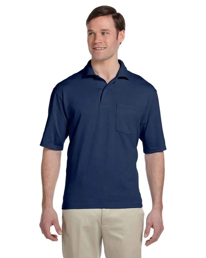 Jerzees Adult DRI-POWER® ACTIVE Pocket Jersey Polo view 4