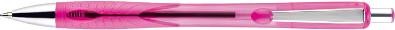 Translucent Pink/Silver Blank Clip View