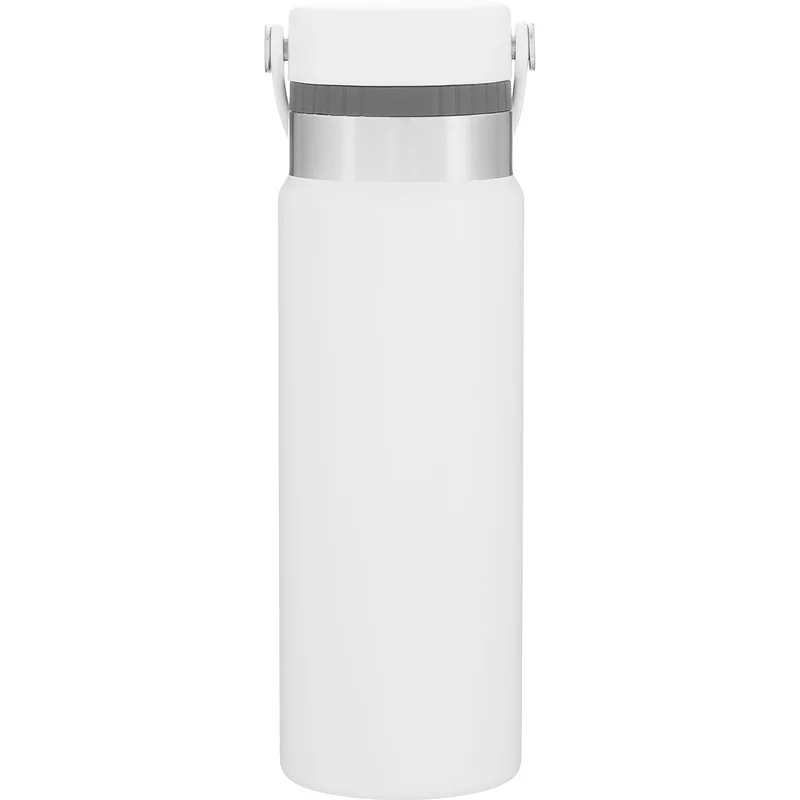 25 oz h2go Realm Water Bottle (Matte White) view 2