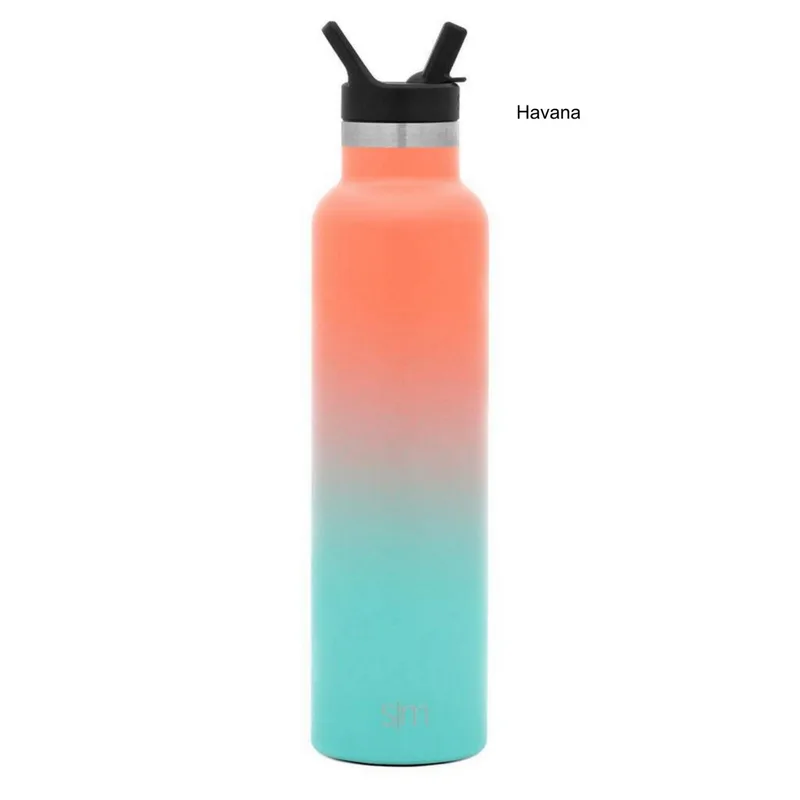 24 oz Simple Modern® Stainless Steel Insulated Ascent Water Bottle w/ Straw Lid view 2