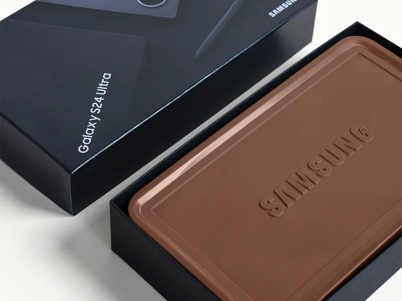 Mighty 8oz. Engraved Chocolate Bar with Luxury Custom Packaging view 2