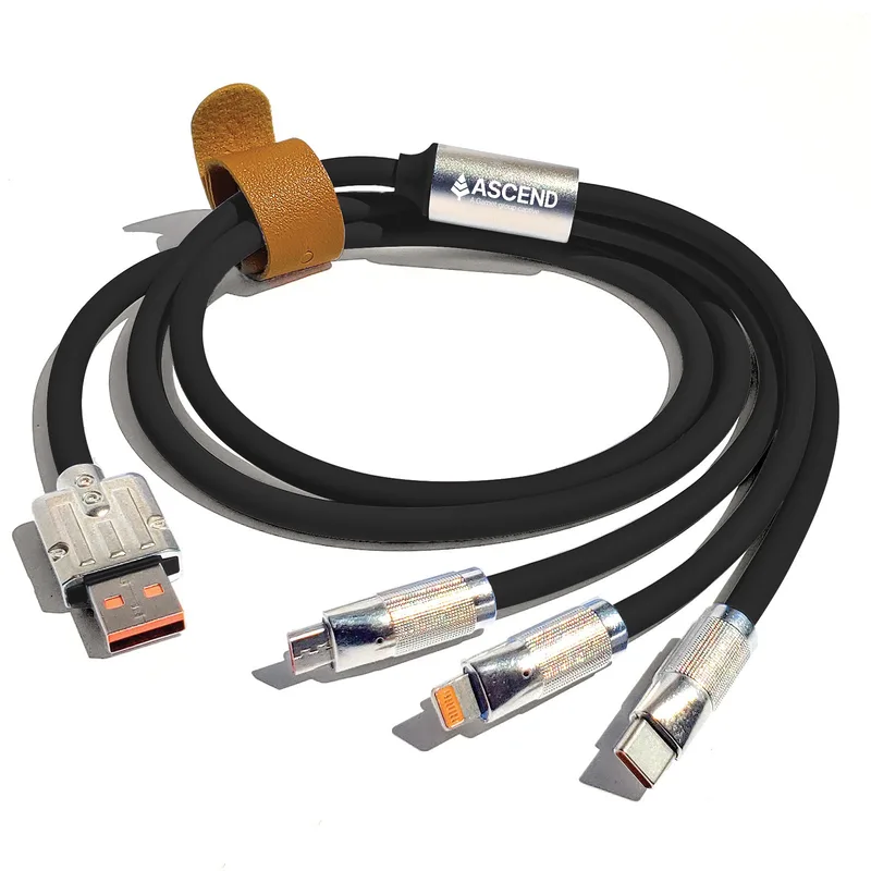 ED018BK (Heavy duty 3-in-1 charging cable)
