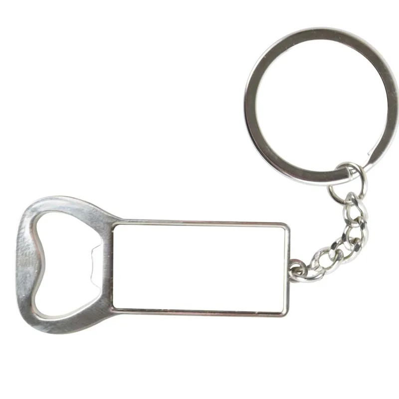 Rectangular Key Chain Bottle Opener view 2