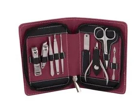 Vivitar® Maroon 10-Pc Essentials Nail Care Kit w/Case