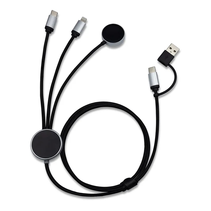 Velora, 3-in-1 Light-up Charging Cable with Apple & Samsung Watch Charging view 2