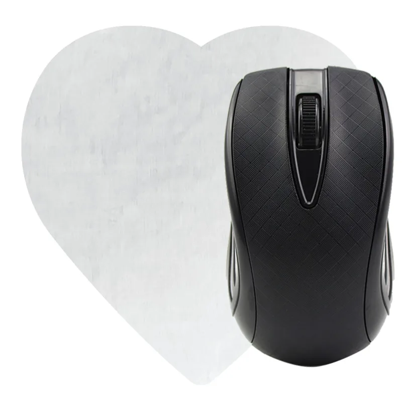 Heart Shaped Computer Mouse Pad - Dye Sublimated view 3