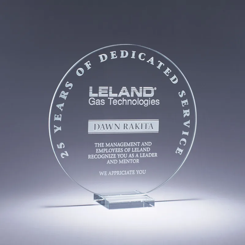 7.25" Serenity Crystal Award view 2