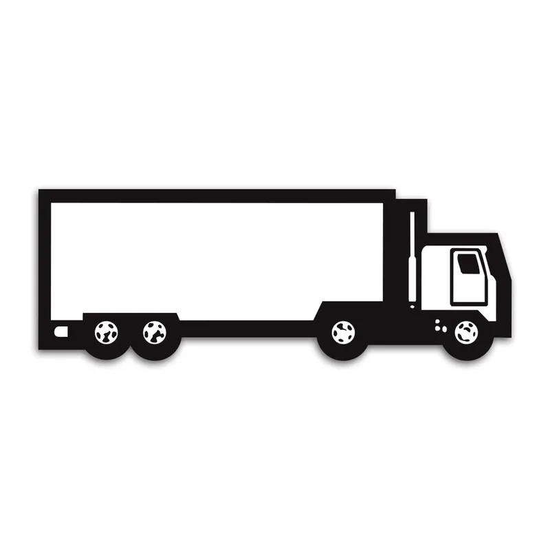 Tractor Trailer Magnet view 2