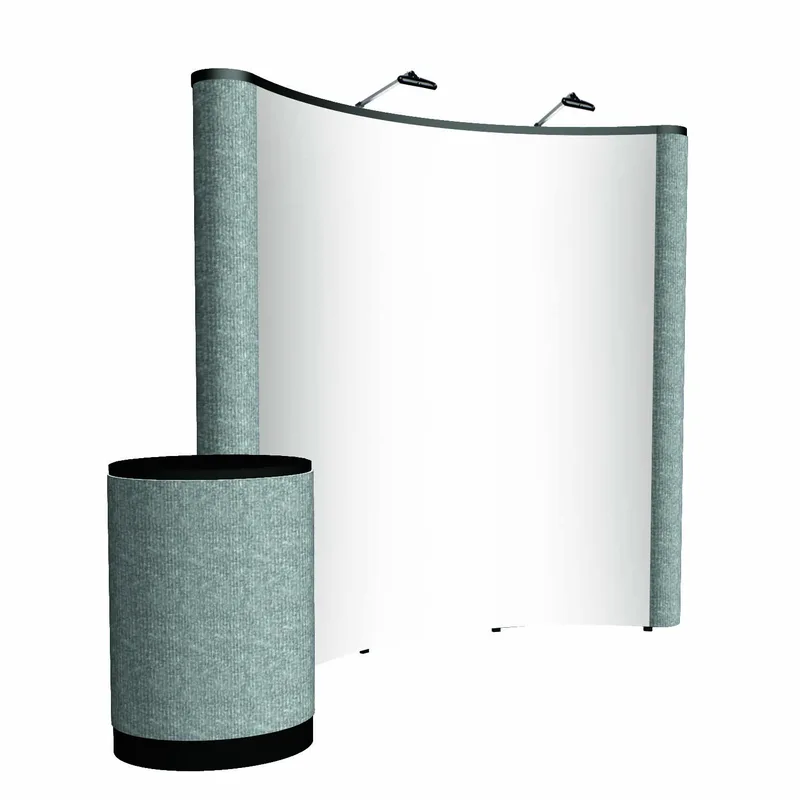 8' Curved ARISE Floor Display Kit (Mural with Fabric Ends)