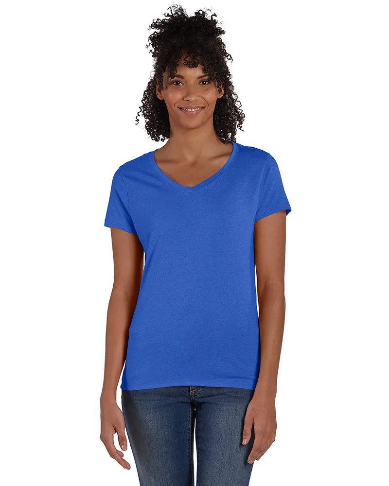 Hanes Printables Ladies' Perfect-T Triblend V-Neck T-shirt view 5