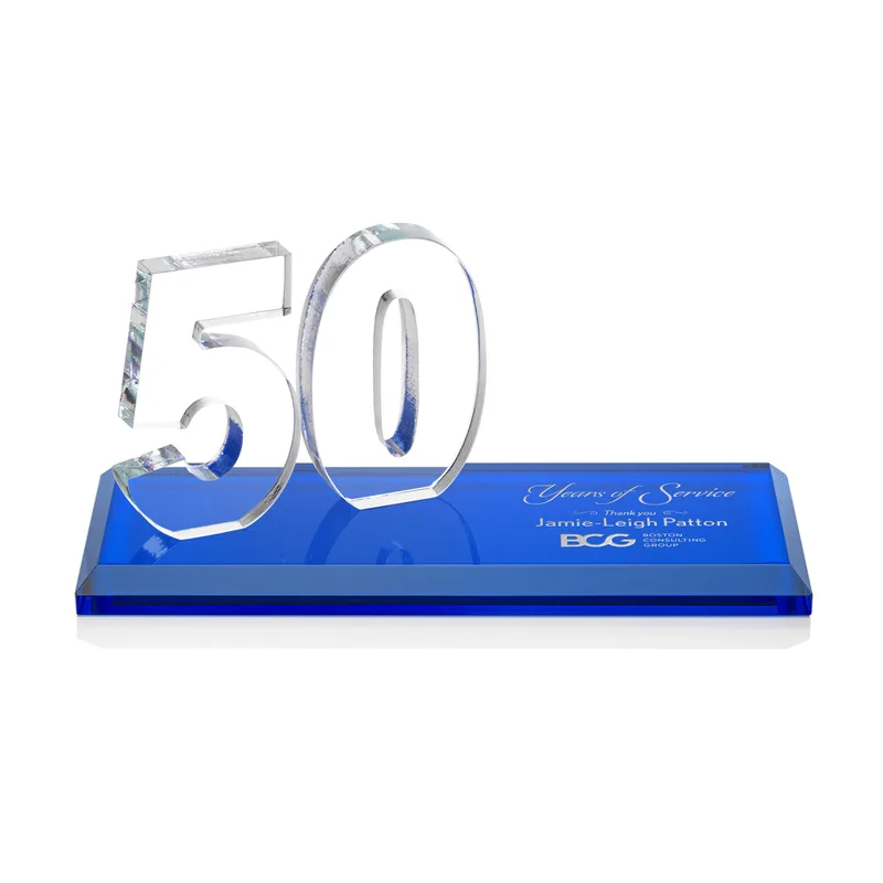 Deep Etch, Blue, 50 Years