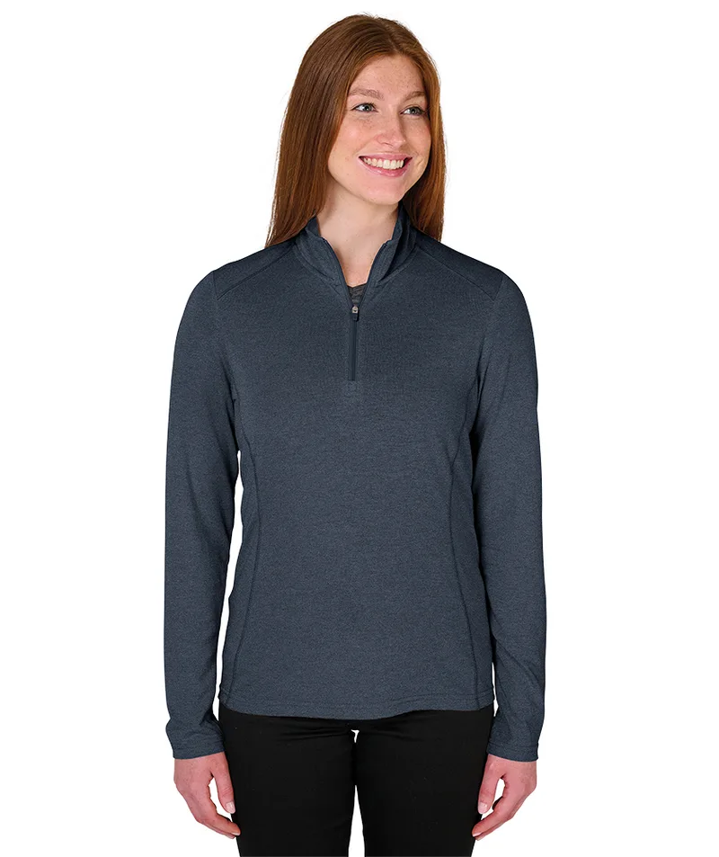 Women's Vista Tri-Blend Quarter Zip view 3