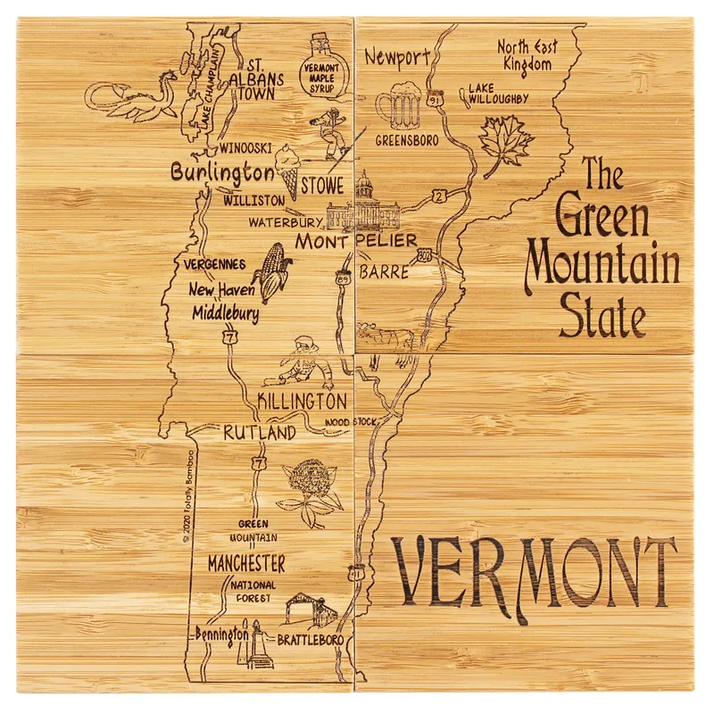 Vermont Puzzle Coaster Set view 2