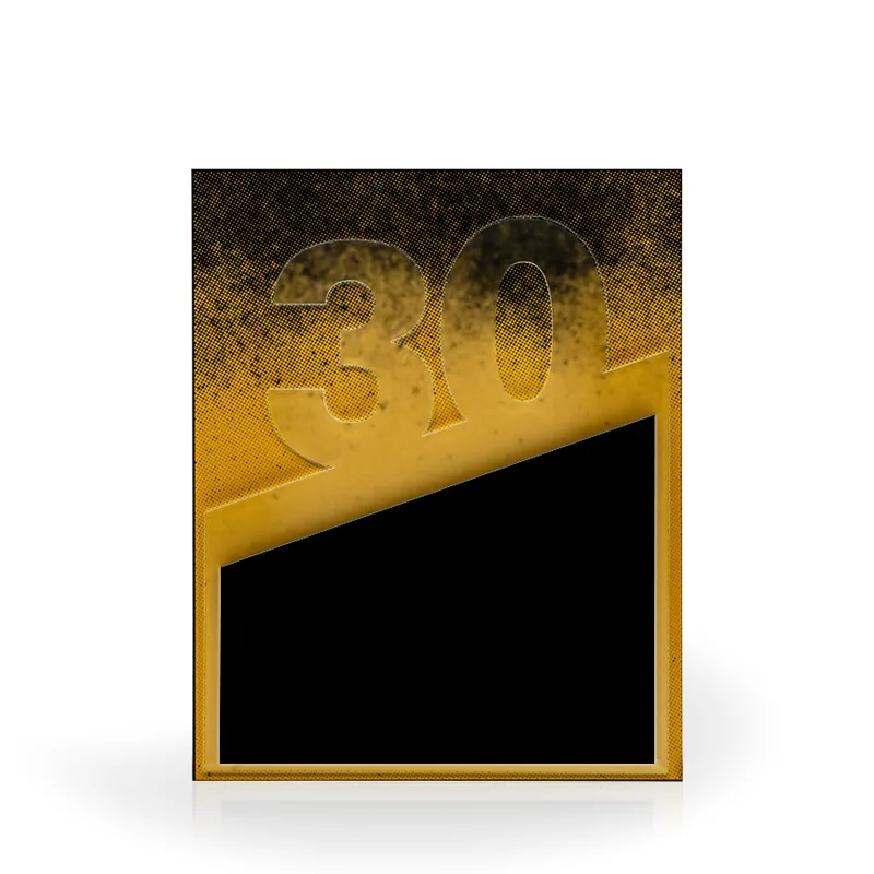 30 Year Flow Acrylic Award Plaque view 2