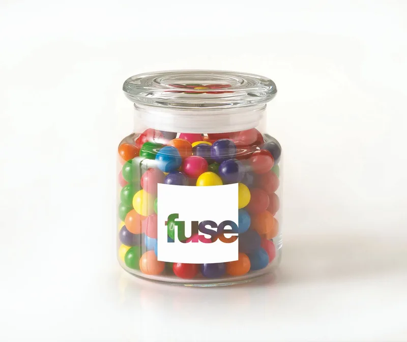 22 Oz. Glass Jar filled w/ Assorted Fruit Sours