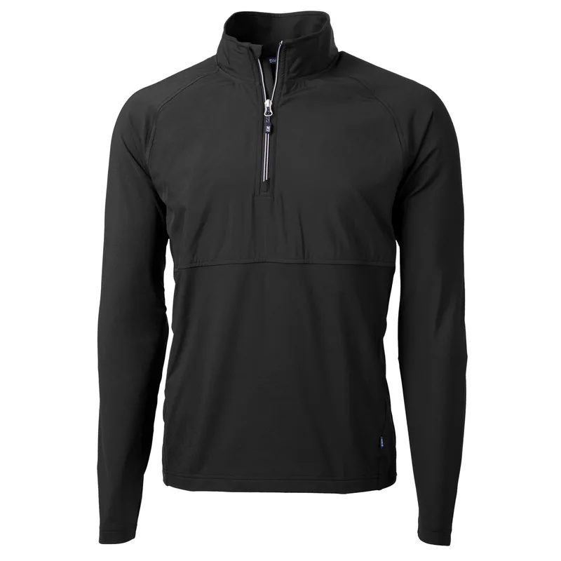Cutter & Buck Adapt Eco Knit Hybrid Recycled Mens Quarter Zip view 3