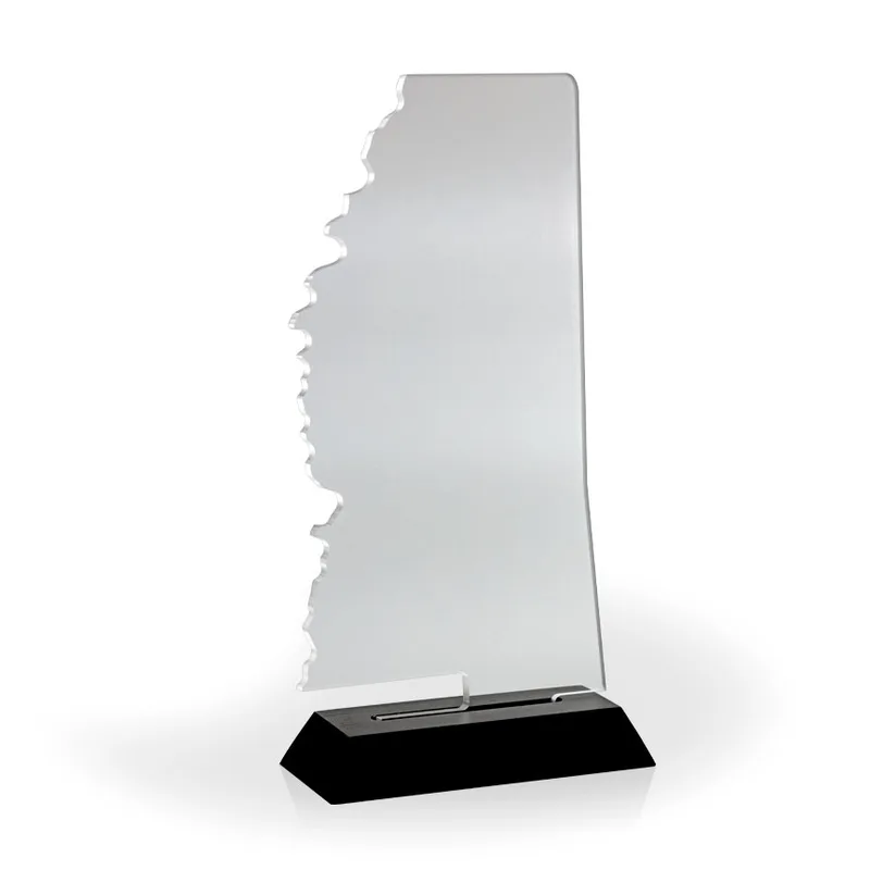Mississippi Award with Black Wood Base - UV Print view 2