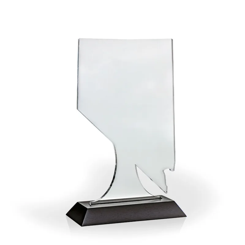 Nevada Award with Black Wood Base - UV Print view 2