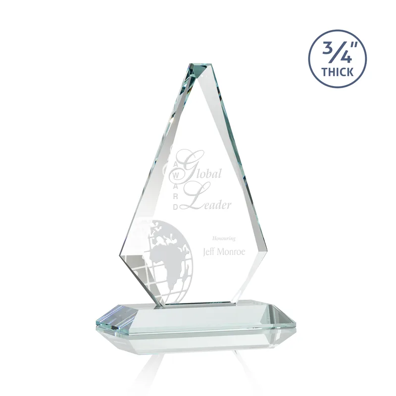 Deep Etch, Standard base, Starfire, 6" x 8.75"