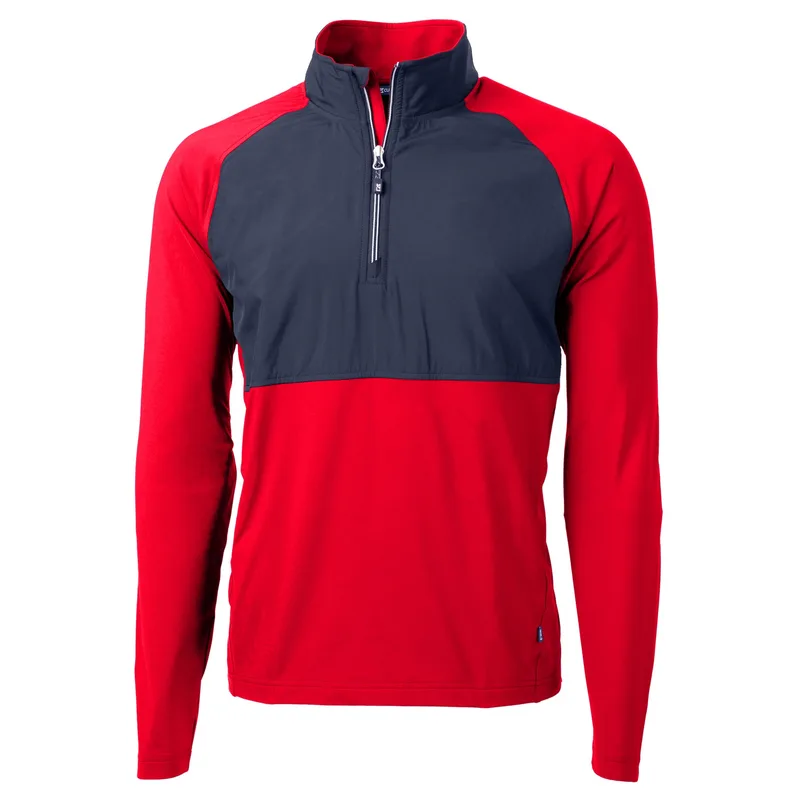 Cutter & Buck Adapt Eco Knit Hybrid Recycled Mens Quarter Zip view 7