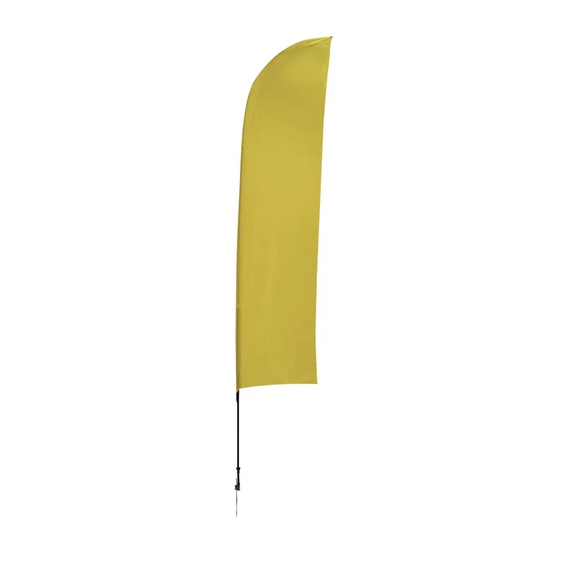10.5' Solid-Color Blade Sail Sign Flag, 1-Sided, Scissor view 6
