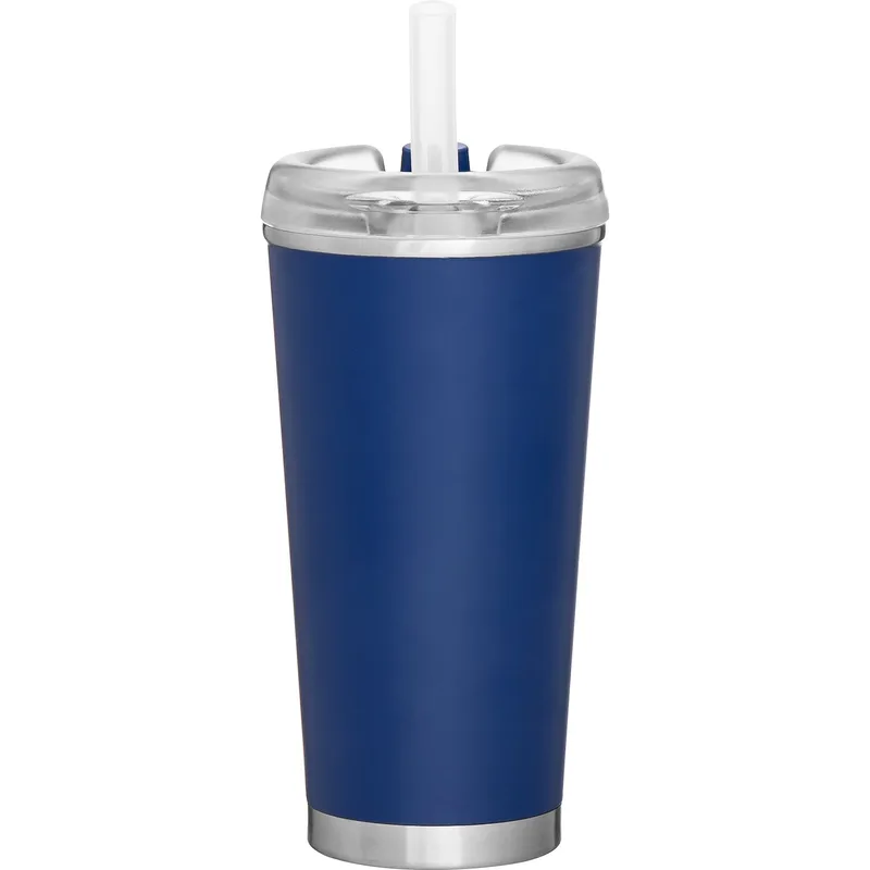 16.9 oz Brooklyn Travel Tumbler (Matte Blue) view 2