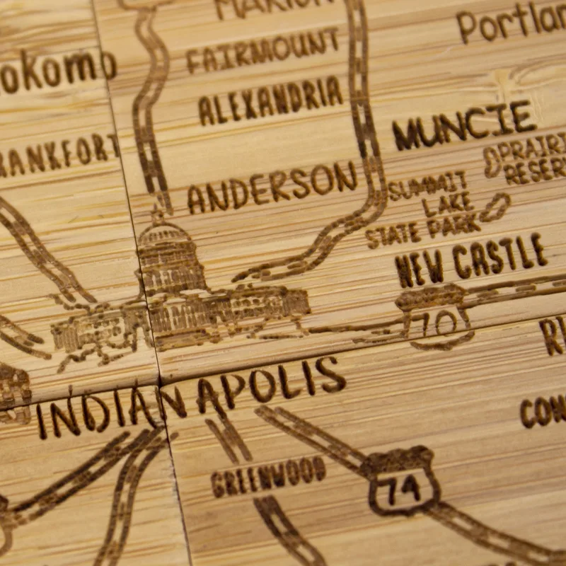 Indiana Puzzle Coaster Set view 5