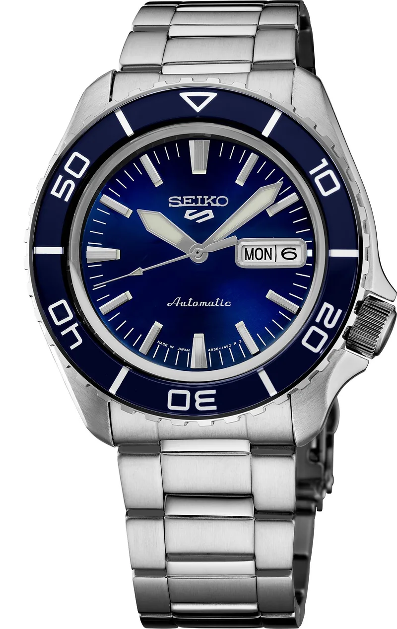 Seiko Watch 5 Sports Ss Automatic Blue Dial