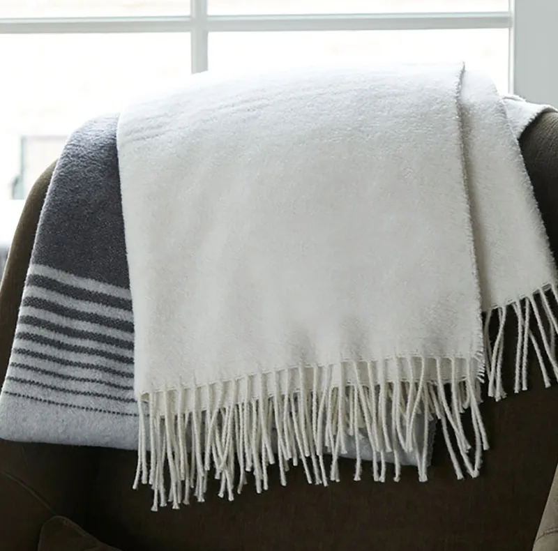 Gray w/ White Stripes