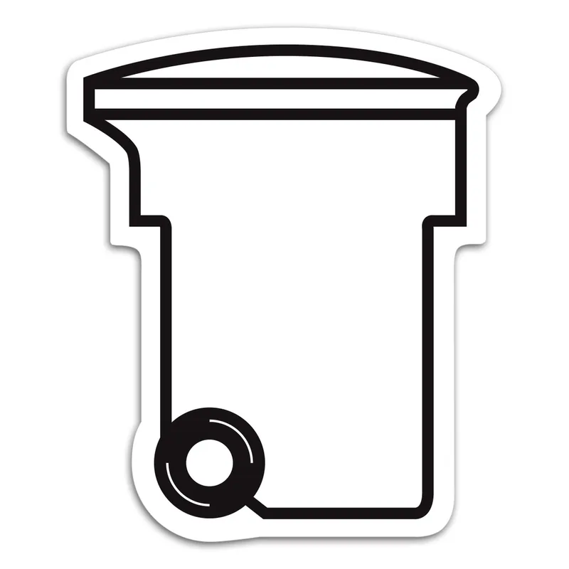 Trash / Recycling Bin Magnet view 2