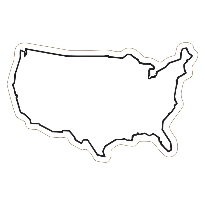 USA Shape Magnet view 2
