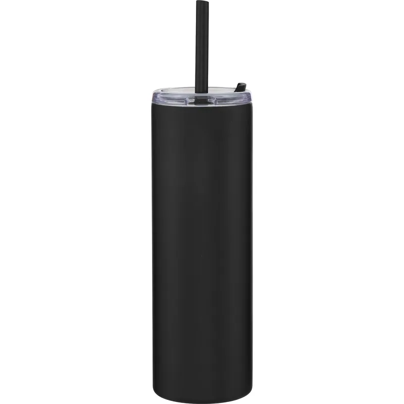 16 oz Lane Travel Tumbler (Matte Black) view 2