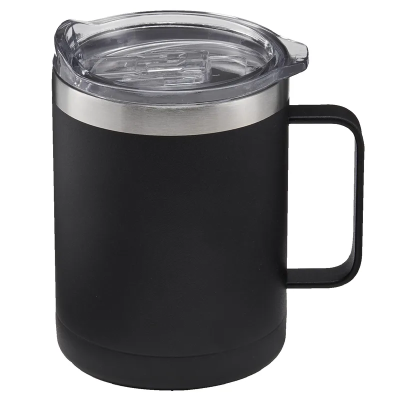 14 Oz. Powder Coated Stainless Steel Camping Mug view 2