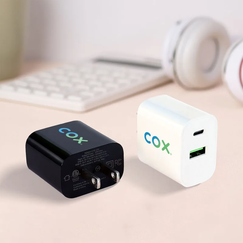 Dual Port Flat Wall Adapter view 7