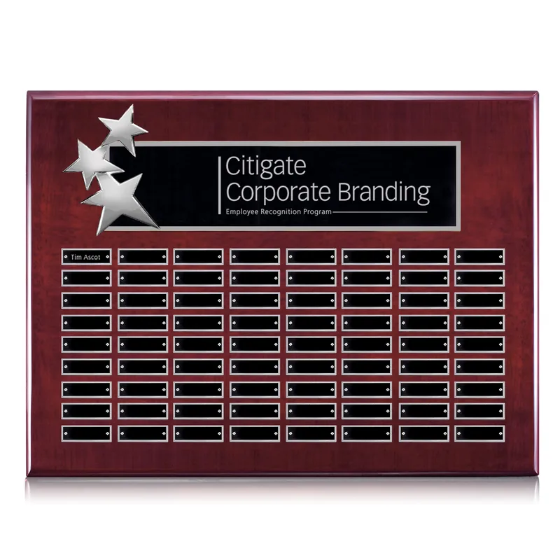 Rosewood, Chrome, 72 Plate