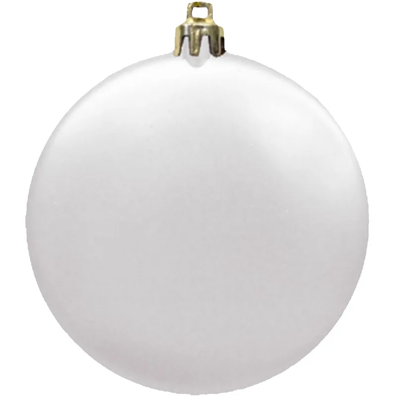 3" Satin Finish Flat Shatterproof Ornament view 3