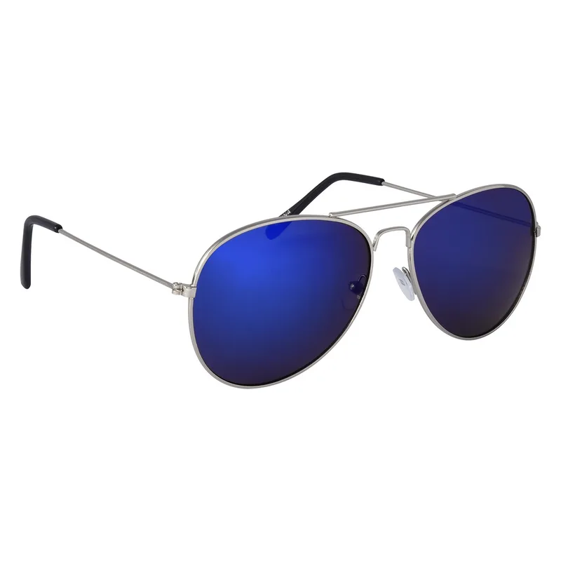 Color Mirrored Aviator Sunglasses view 3